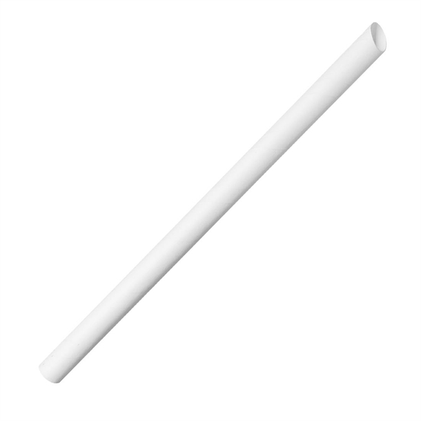Fiesta Compostable Bubble Tea Straw White - 12x210mm (Pack 150)