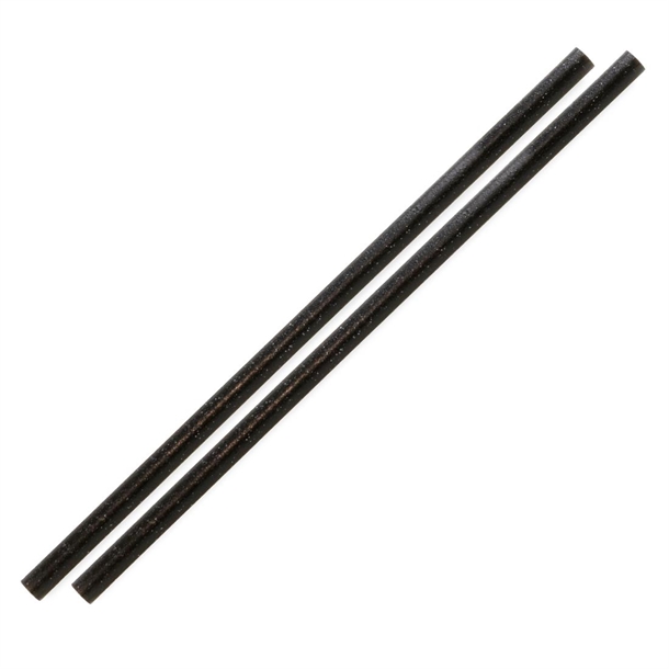Sier Einwegprodukte Refork gerader Strohhalm schwarz ø 6mm / 20 cm (100 Stück)
