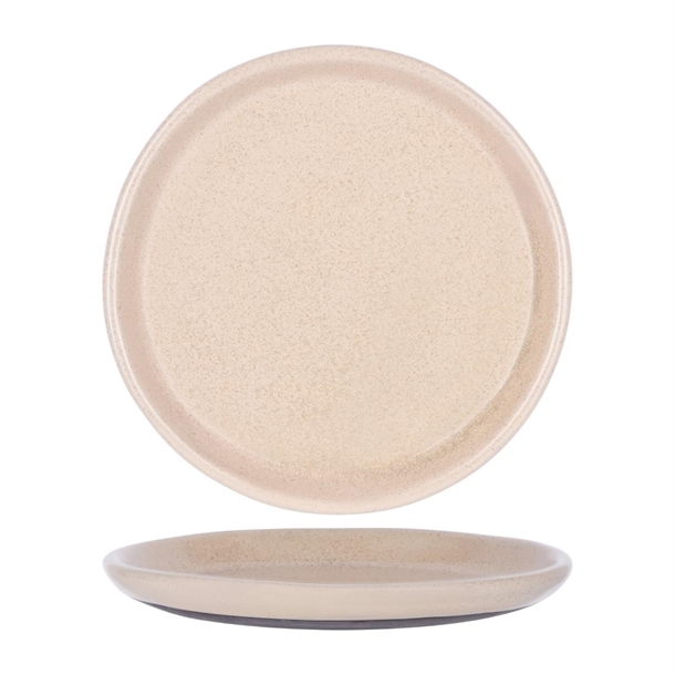 Tablekraft Naturals Clay Sierra Beige Round Plate - 160x30mm (Box 4) (B2B)