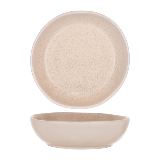 Tablekraft Naturals Clay Sierra Beige Organic Bowl - 240x73mm (Box 2) (B2B)