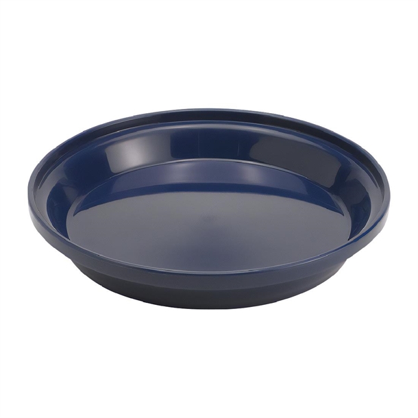 Cambro Shoreline Insulated Base for 22.8-30cm Plate - Navy Blue (Pack 12)
