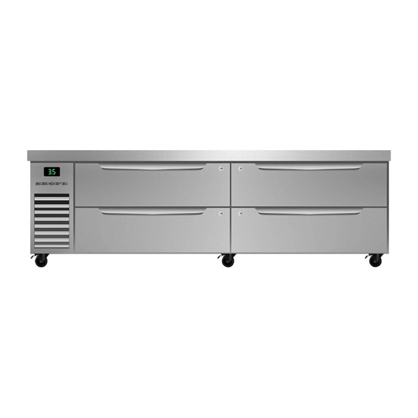 Skope Prospec Four Drawer Two Bay ChefBase GN2/1 Fridge PG21.CBR.2.D4 (Direct)