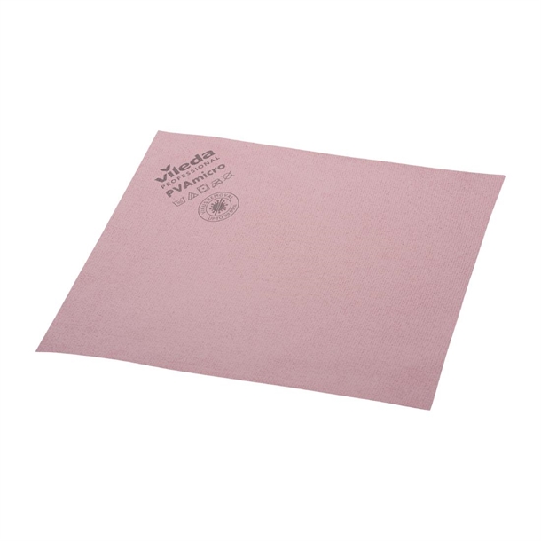 Vileda PVA Microfibe Cloth - Red (Pack 5)