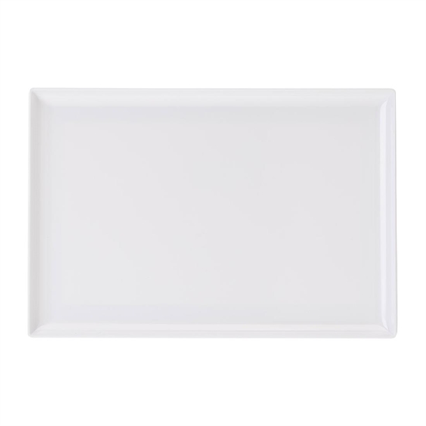 Coucou Melamine Rectangular Platter White - 350x240mm
