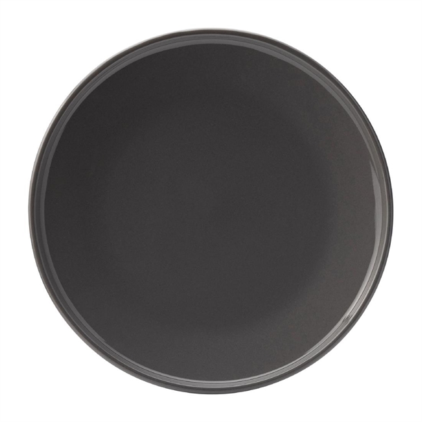 Utopia Core Round Plate Slate - 175mm (Pack 6) (B2B)