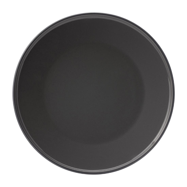 Utopia Core Round Plate Slate - 225mm (Pack 6) (B2B)