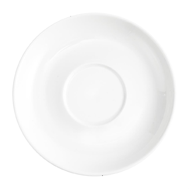 Tablekraft Core Banquet Coffee Saucer White - 149mm (Pack 6) (B2B)