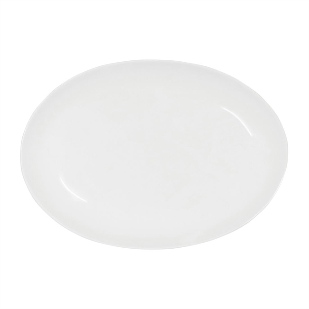 Tablekraft Core Platter Oval Coupe Shape White - 230x165x22mm (Pack 6) (B2B)