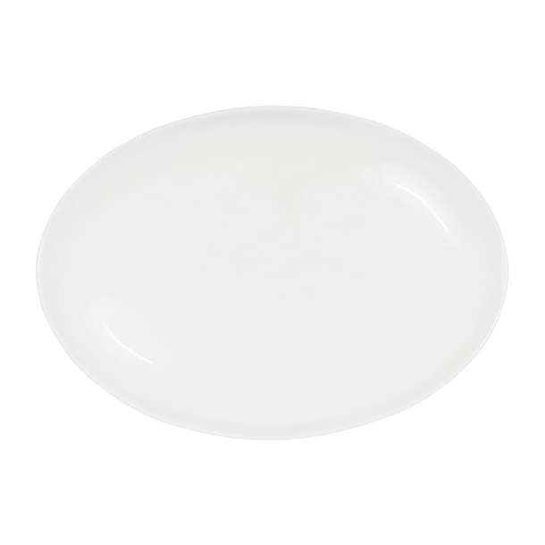 Tablekraft Core Platter Oval Coupe Shape White - 255x180x23mm (Pack 4) (B2B)