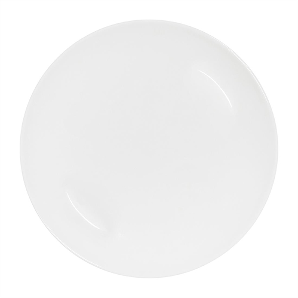 Tablekraft Core Round Plate Coupe Shape White - 200mm (Pack 6) (B2B)