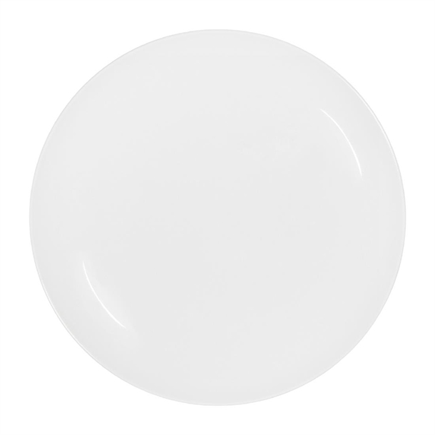Tablekraft Core Round Plate Coupe Shape White - 280mm (Pack 3) (B2B)