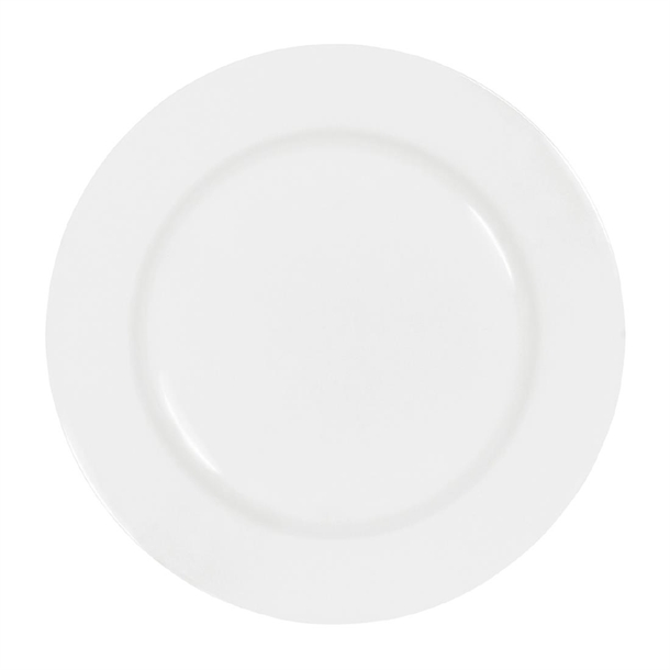 Tablekraft Core Round Plate Rim Shape White - 150mm (Pack 6) (B2B)