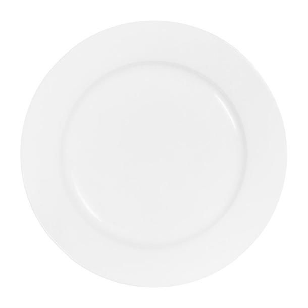 Tablekraft Core Round Plate Rim Shape White - 200mm (Pack 6) (B2B)