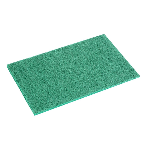 Jantex Green 100% Recycled Scouring Pad- 9x6" (Pack 10)