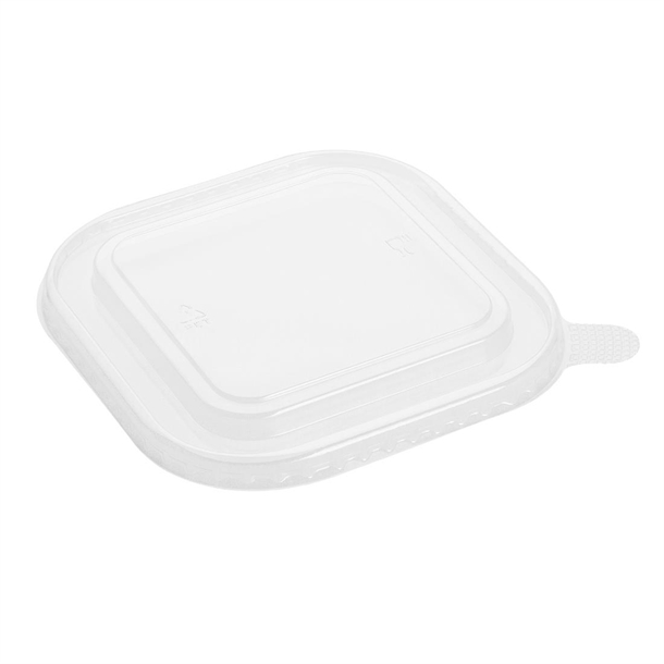 Fiesta Recyclable PET lid for Square Container Base (Pack 300)