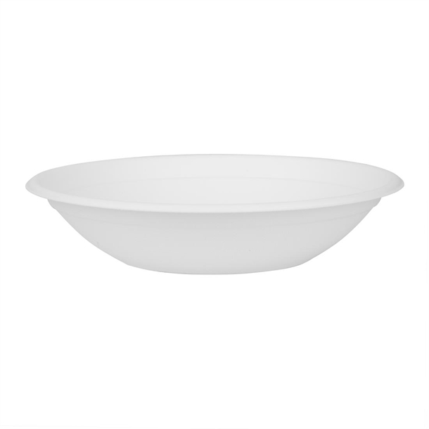 Fiesta Compostable Bagasse Poke Bowl Base - 24oz (Pack 50)
