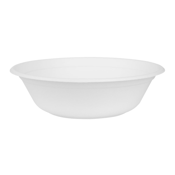 Fiesta Compostable Bagasse Poke Bowl Base - 32oz (Pack 50)