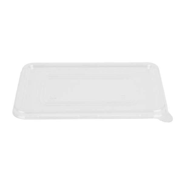 Fiesta Recyclable PET Lid For Bagasse Container Base (Pack 100)