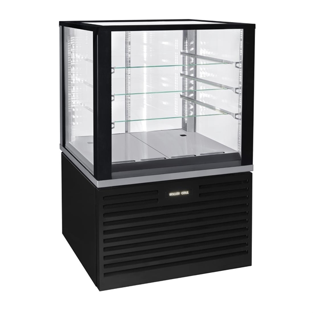 Rollergrill Free Standing Heated Display Cabinet Black Finish FSH 800 (Direct)