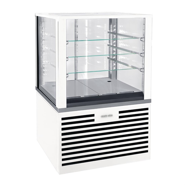 Rollergrill Free Standing Heated Display Cabinet White Finish FSH 800 (Direct)