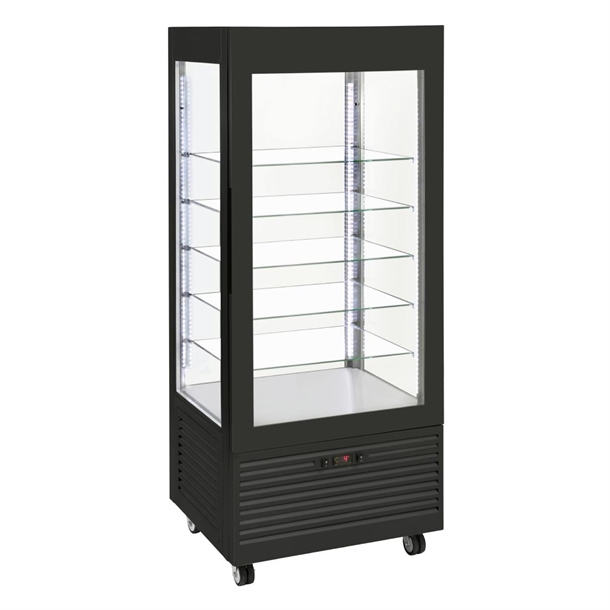 Rollergrill Bi-Temperature Display Cabinet Black Finish RDB 800 (Direct)