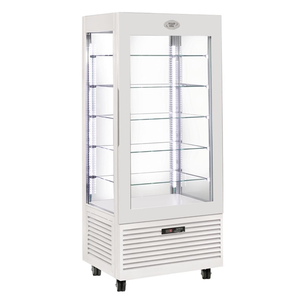 Rollergrill Bi-Temperature Display Cabinet White Finish RDB 800 (Direct)