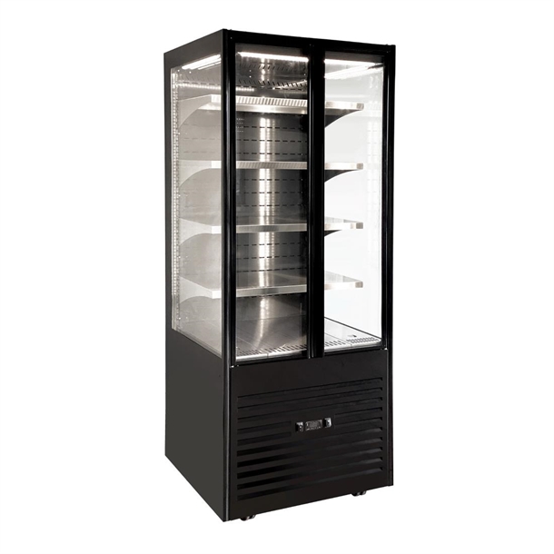 Rollergrill Self Serve Heated Display Cabinet Black Finish SSH 800 (Direct)
