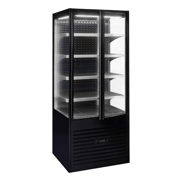 Rollergrill Self Serve Refrigerated Display Cabinet Black Finish SSC 800(Direct)