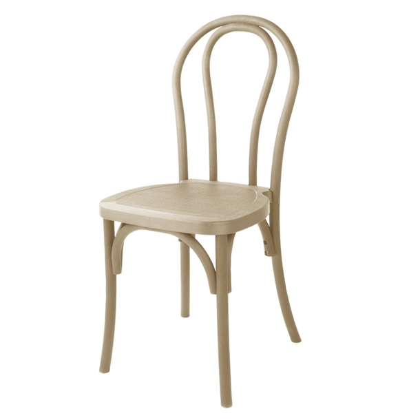 Bolero Soho Bentwood Style Resin Chairs Natural (Set 4)