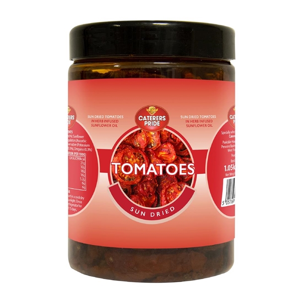 Caterers Pride Sundried Tomatoes in Sunflower Oil Tubs - 1.2kg