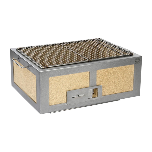Medium Wide Kasai Konro Grill with Stainless Steel Frame V2 (B2B)