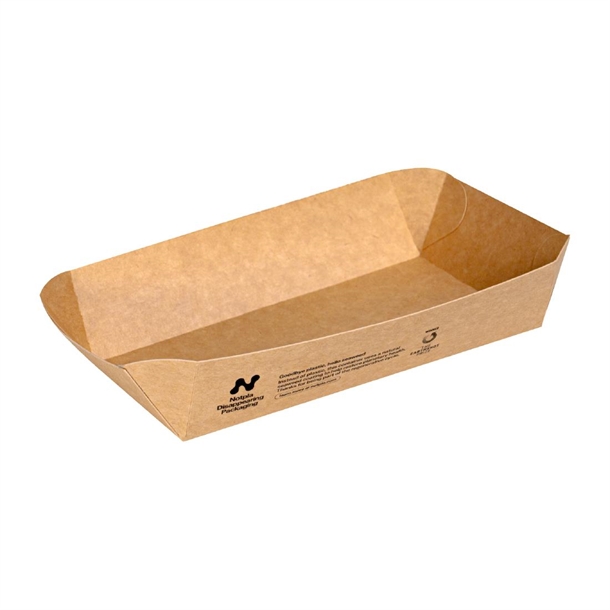Notpla Tray Rectangular Kraft (Pack 400)