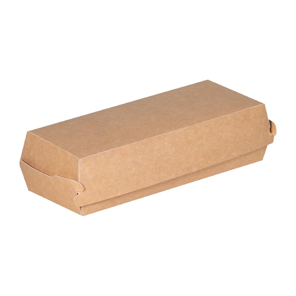 Notpla Clamshell Hot Dog Kraft (Pack 250)
