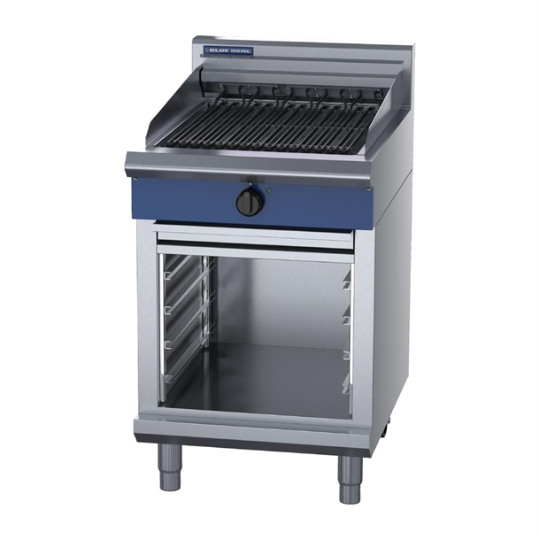 Blue Seal 600mm Electric Chargrill with Cabinet Base 8.4kW 3PH (B2B)