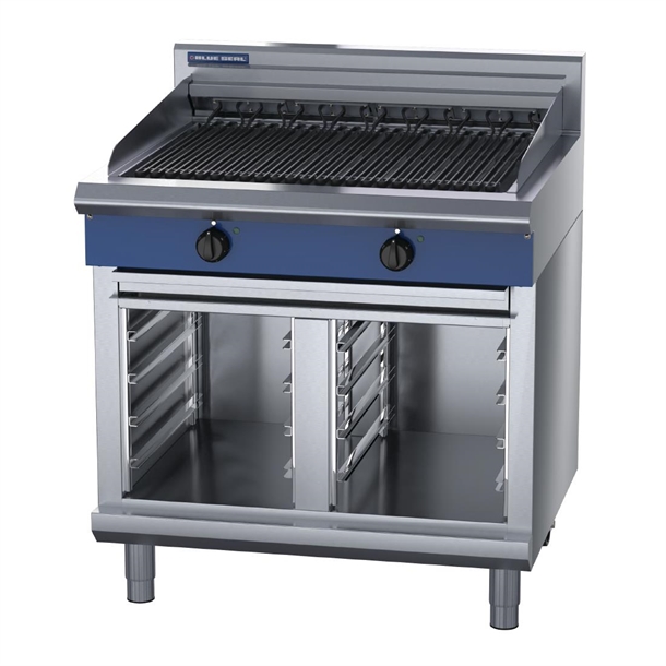Blue Seal 900mm Electric Chargrill with Cabinet Base 13.4kW 3PH (B2B)