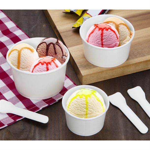 Fiesta Recyclable Ice Cream Pots 3oz (1000 Pack) - HW631 - Nisbets