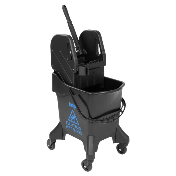 Jantex Tall Mop Bucket & Down Press Wringer 20ltr - Blue Print