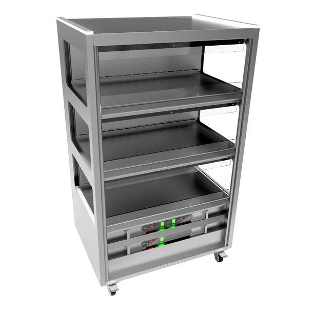 Moffat Go-M MultiZonal Heated Grab&Go Merchandiser 3Heated Shelves 900mm(Direct)