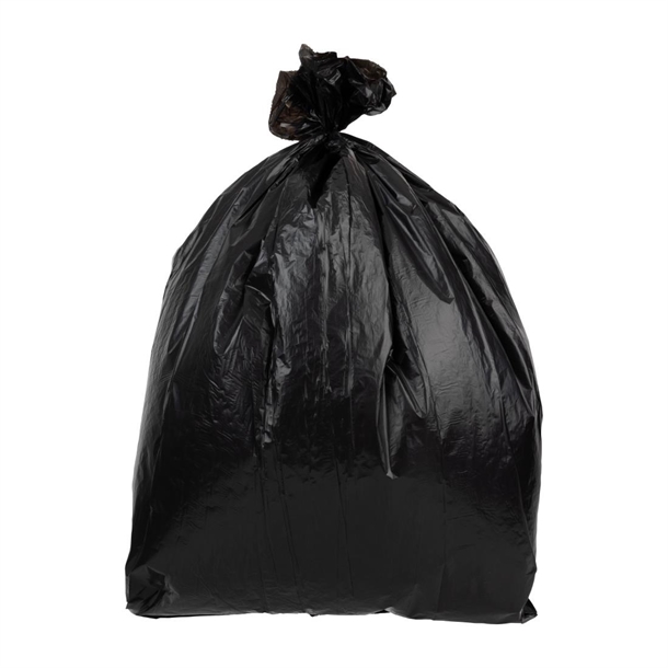 Jantex Medium Duty Bin Bags Black - 80Ltr (Pack 200)