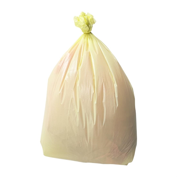 Jantex Medium Duty Bin Bags Yellow - 80Ltr (Pack 200)