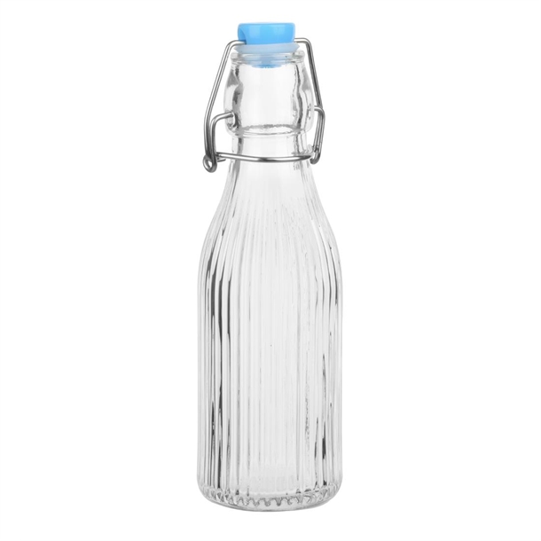 Olympia Ridged Swing Top Water Bottle - 200ml (Box 6)