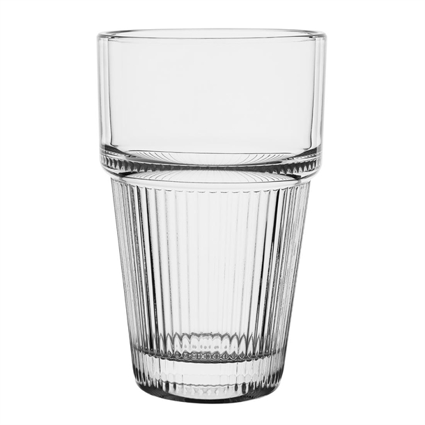 Olympia Ridged Stacking Tumbler - 300ml (Box 6)
