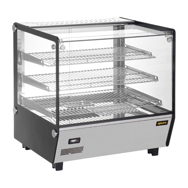 Apuro Square Countertop Heated Food Display - 120Ltr