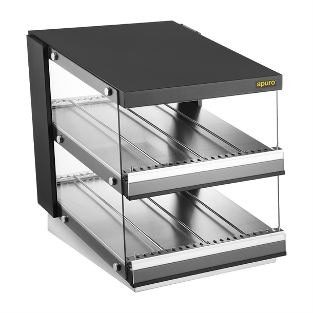 Apuro Sloped Chute Hot Food Unit - 2 Shelf