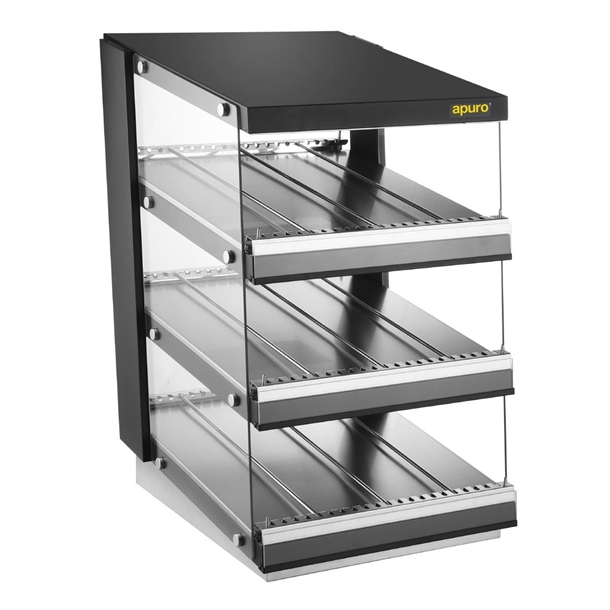 Apuro Sloped Chute Hot Food Unit - 3 Shelf