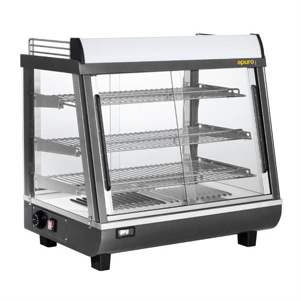 Apuro Front and Rear Door Heated Merchandiser - 96Ltr