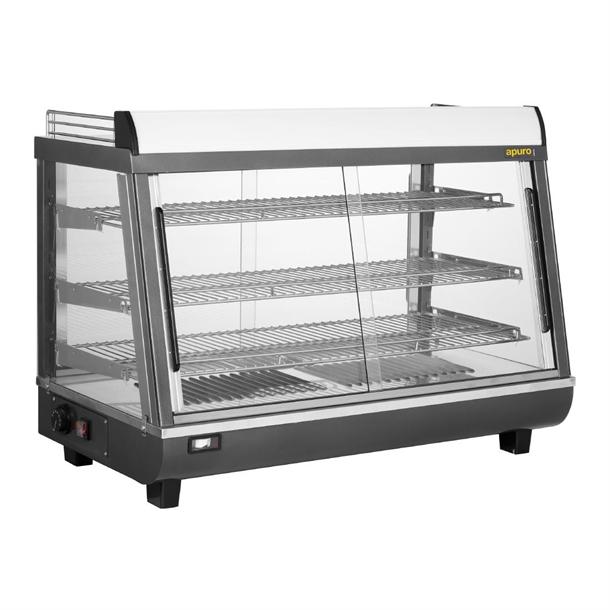 Apuro Front and Rear Door Heated Merchandiser - 136Ltr