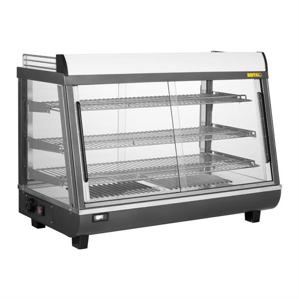 Buffalo Front and Rear Door Heated Merchandiser - 136L