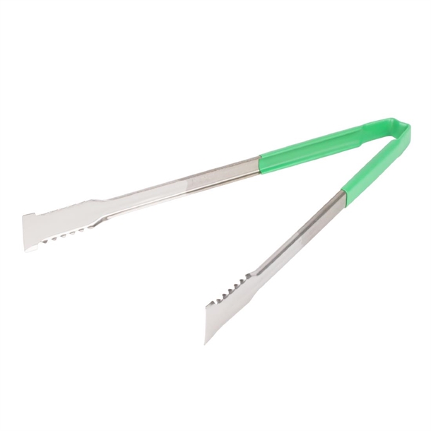 Vollrath Versagrip Tong Flat Green - 16''