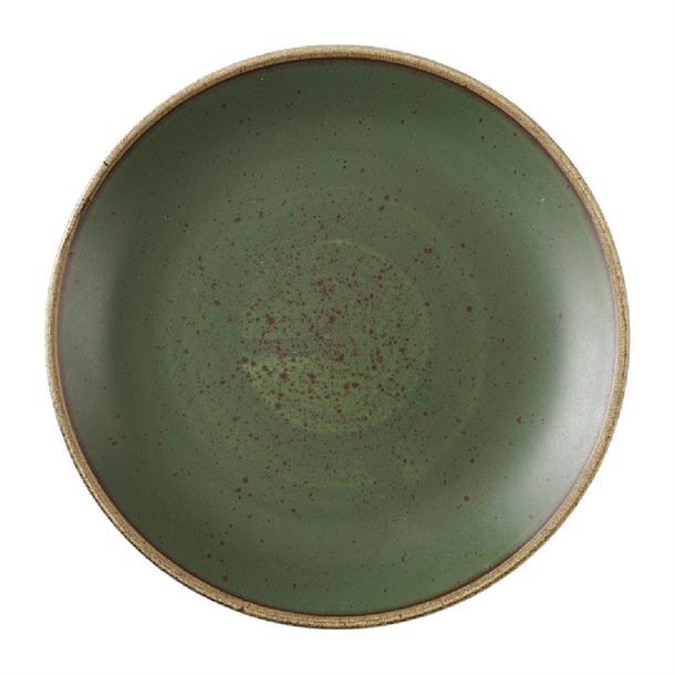 Stonecast Sorrel Green Evolve Coupe Plate - 165mm (Pack 12) (B2B)